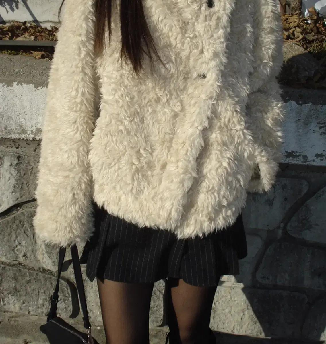 아워캐비넷 sheep fur jacket